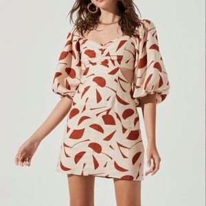 ASTR The Label Heather Puff Sleeve Dress *NWT*